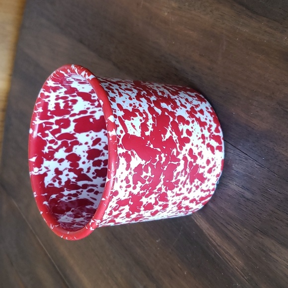 Red Splatterware Enameled Mug - Picture 4 of 6